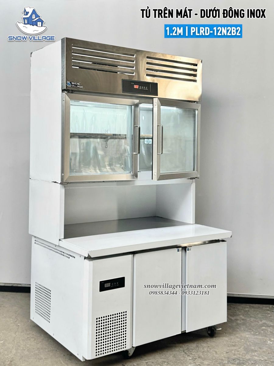 Tủ trên mát dưới đông PLRD-12N2B2
