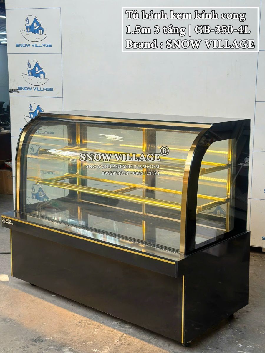 Tủ bánh kính cong 3 tầng GB-350.4L