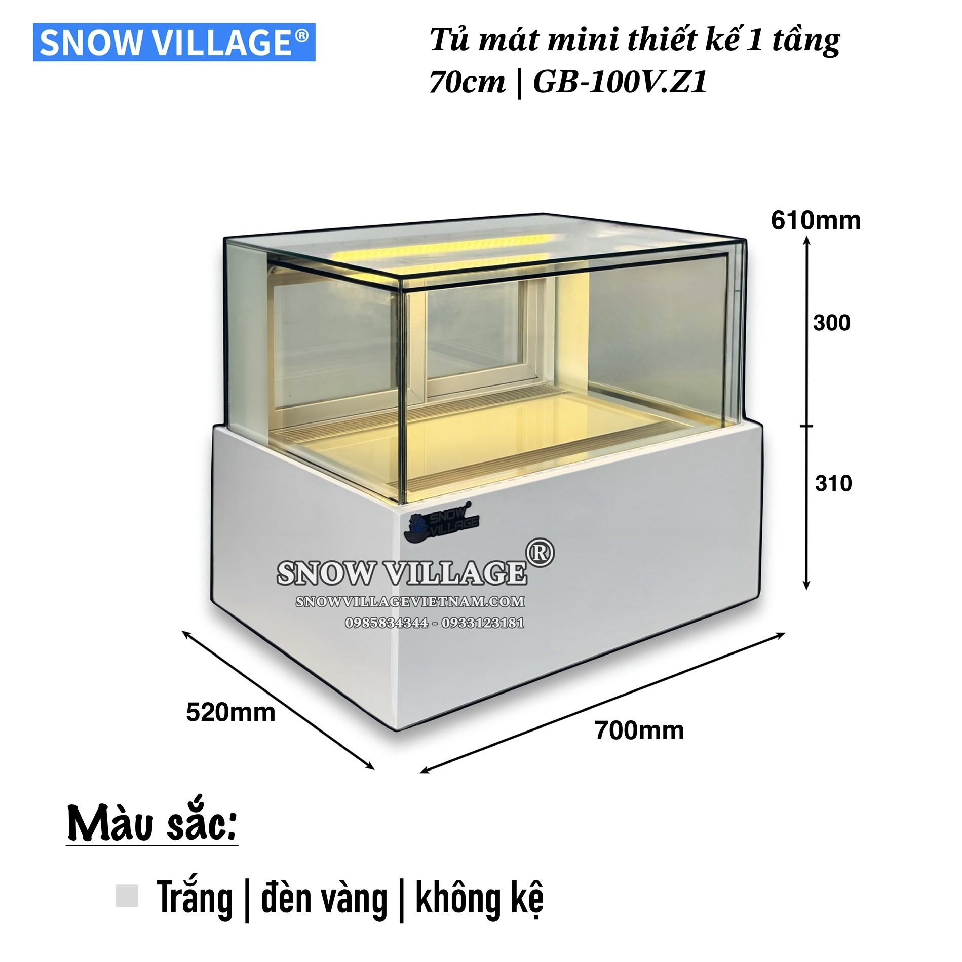 Tủ mát mini 1 tầng GB-100V.Z1