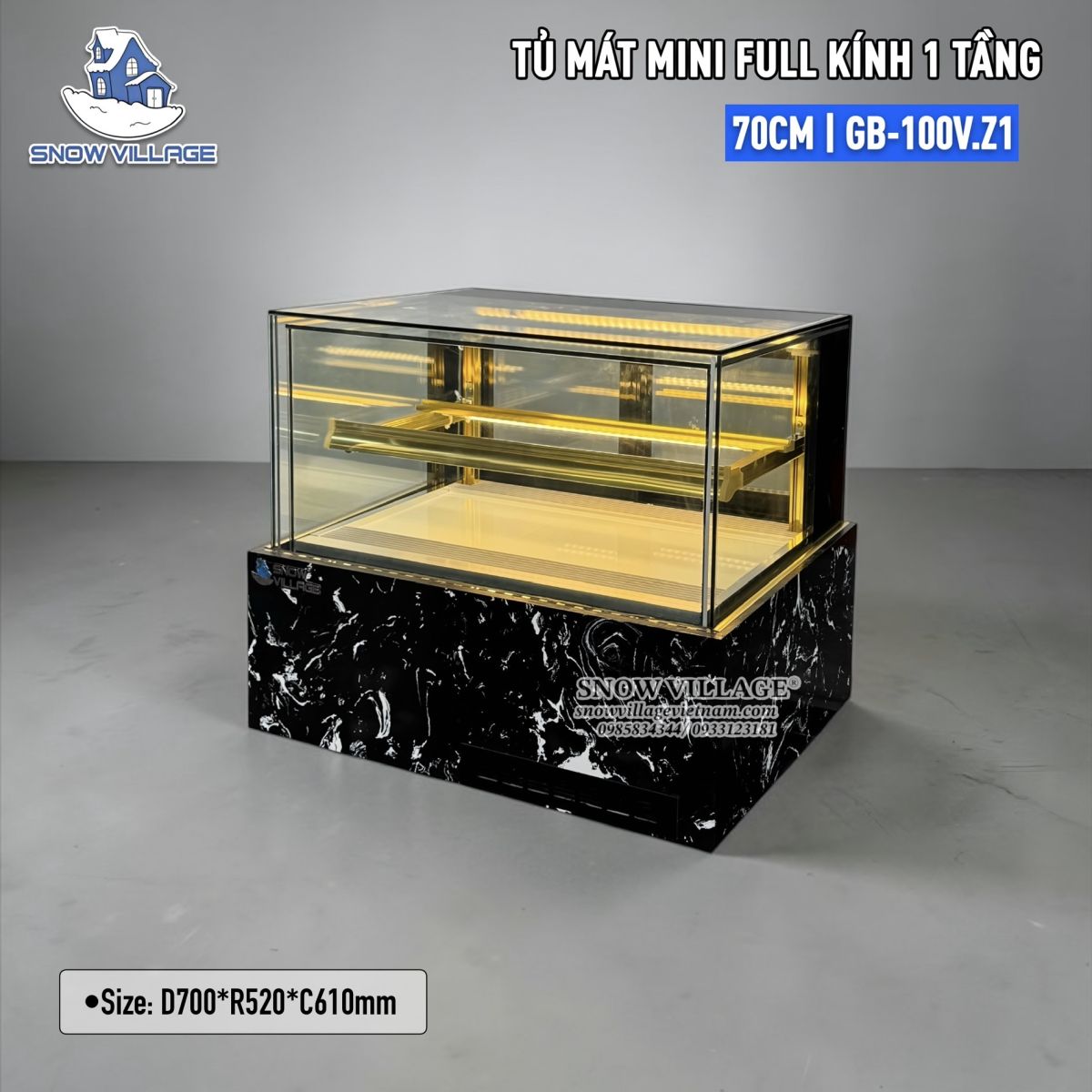 Tủ mát mini 2 tầng 70cm GB-100V.Z1