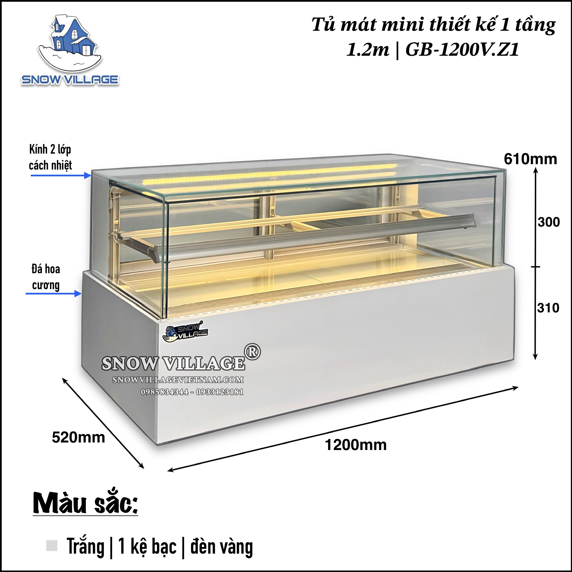 Tủ mát mini 1 tầng GB-1200V.Z1