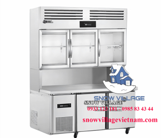 Tủ trên mát - dưới đông inox 1.8m PLRD-18N2B2