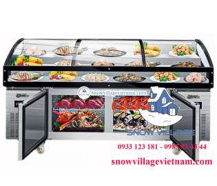 Tủ trưng bày trên mát-dưới đông (dạng nằm) BT-B1.8D