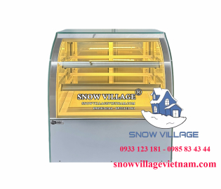 Tủ mát mini kính cong 70cm trắng GB-100