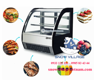 Tủ mát để bàn kính cong 90cm GB-120