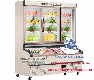 Tủ trên mát dưới đông siêu thị LMD-1894QK