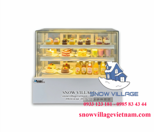 Tủ mát mini vuông full kính 90cm DG-120V