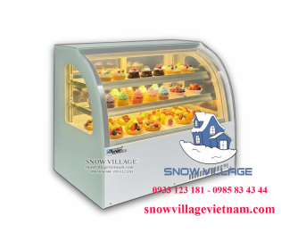 Tủ mát mini kính cong 90cm trắng GB-120
