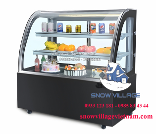 Tủ bánh kính cong 3 tầng 1.2m GB-300-4L