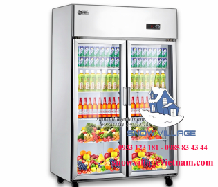 Tủ mát inox 2 cửa LC-1200CF