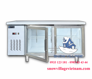 Bàn mát 2 cửa kính 1.5m Quạt lạnh PLO.25L2Q