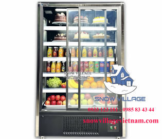 Tủ mát siêu thị 2 cửa kính lùa 1.2m XC-ZL-1200