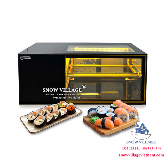Tủ mát trưng bày sushi - bánh ngọt 1.2m SS-1.2V