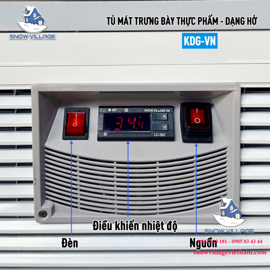 Tủ mát trưng bày siêu thị không cửa 1.8m KDG-1800VN