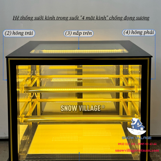 Tủ bánh 3 tầng 0.9m GB-250-4L.Z