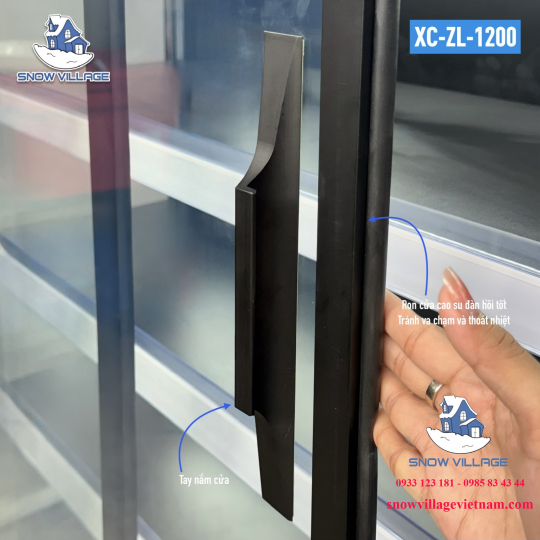 Tủ mát siêu thị 2 cửa kính lùa 1.2m XC-ZL-1200