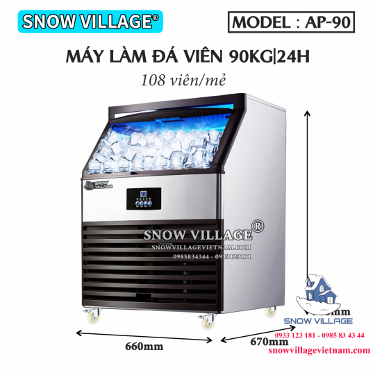 Máy làm đá viên 90kg/24h AP-90