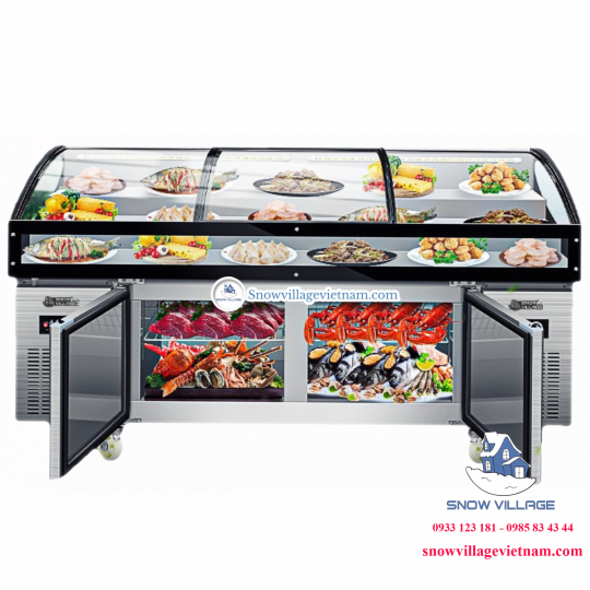 Tủ trưng bày trên mát-dưới đông (dạng nằm) BT-B1.8D
