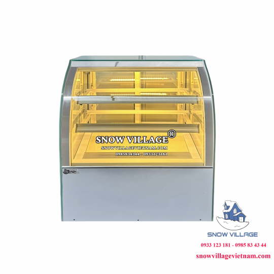 Tủ mát mini kính cong 70cm trắng GB-100