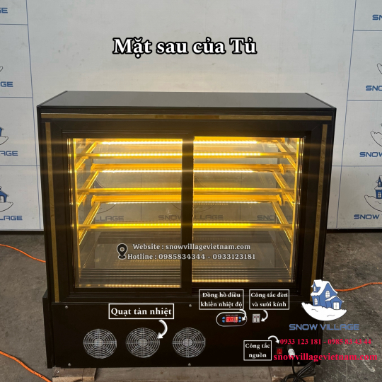 Tủ mát mini kính cong 4 tầng GB-120.Z4