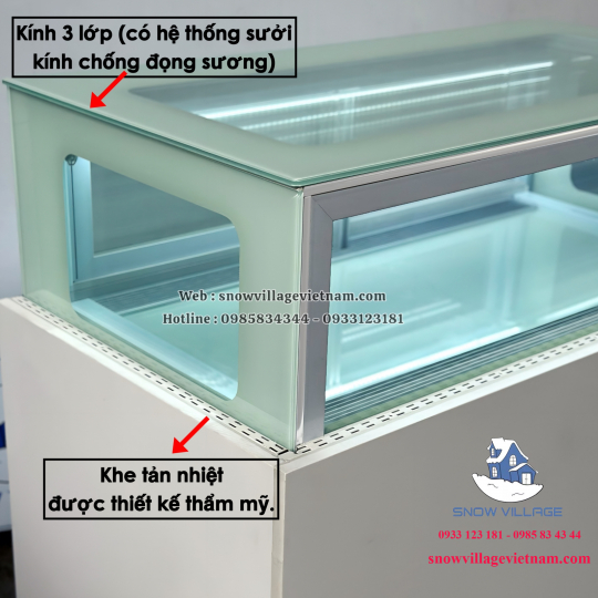 Tủ bánh kem thiết kế 1 tầng 1.2m GB-300-4L.Z1