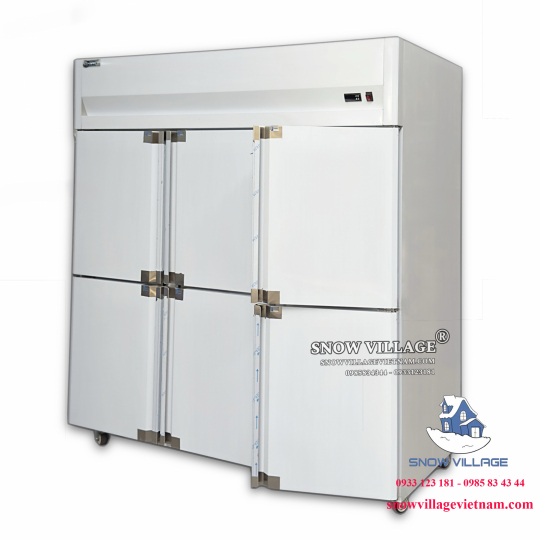 Tủ đông mát 6 cánh inox 1500L