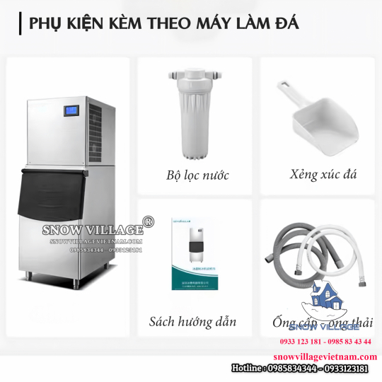 Máy làm đá viên 300kg/24h AP-300 (Quạt lạnh)