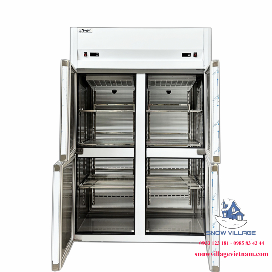 Tủ nửa đông + nửa mát 4 cánh inox 900L SLLDZ4-820LS