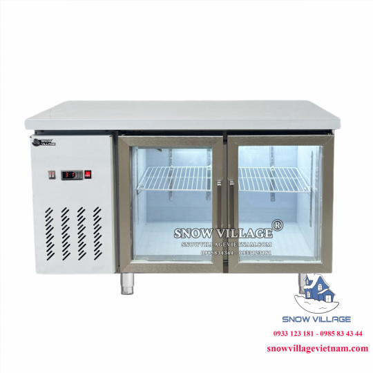 Bàn mát 2 cửa kính 1.2m Quạt lạnh PLO.18L2Q