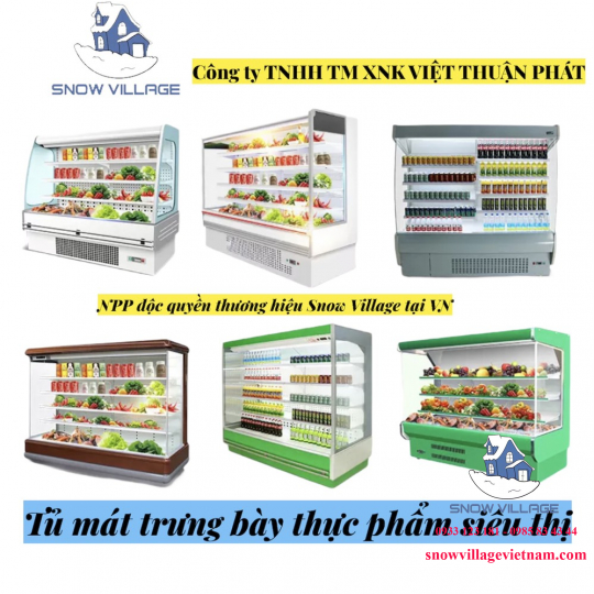 Tủ mát siêu thị cửa lùa