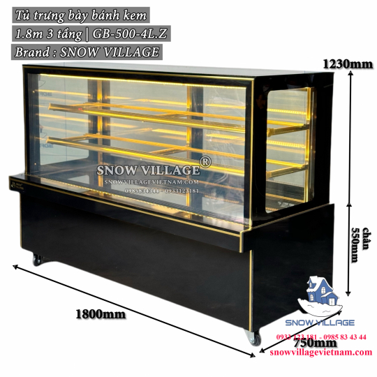 Tủ bánh 3 tầng 1.8m GB-500-4L.Z