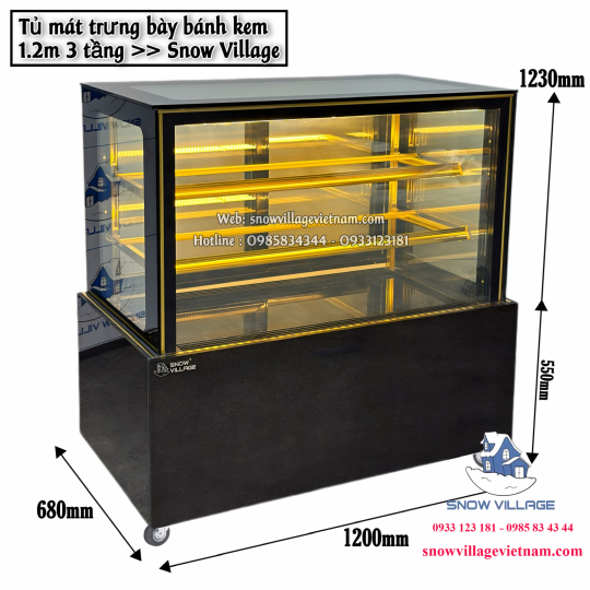 Tủ bánh 3 tầng 1.2m GB-300-4L.Z