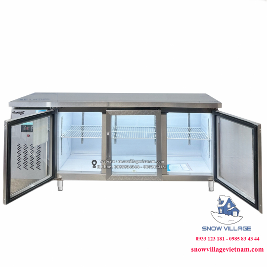 Bàn mát 3 cửa kính 1.8m PLO.35L2CBL