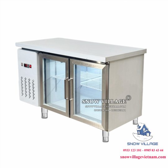 Bàn mát 2 cửa kính 1.2m Quạt lạnh PLO.18L2Q