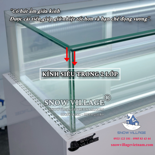 Tủ bánh kem thiết kế 1 tầng 1.2m GB-300-4L.Z1