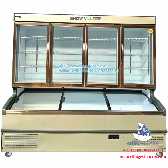 Tủ trên mát dưới đông siêu thị LMD-2218QK