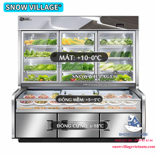 Tủ trên mát dưới đông 3 chế độ cao cấp DC-1800FY