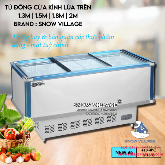 Tủ đông trưng bày cửa trên 1.5m SD/SC-1500