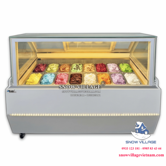 Tủ đông trưng bày kem 16 khay BL-1.6V