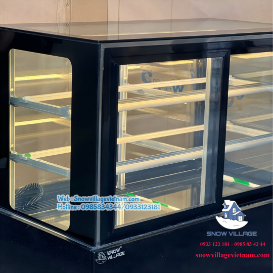 Tủ bánh kem mở cửa trước 1.2m 3 tầng