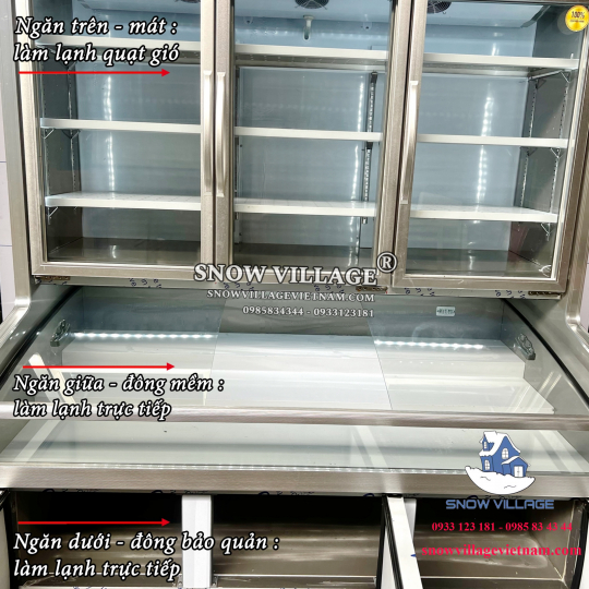 Tủ trên mát dưới đông 3 chế độ cao cấp DC-1800FY