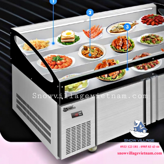 Tủ trưng bày trên mát-dưới đông (dạng nằm) BT-B1.8D