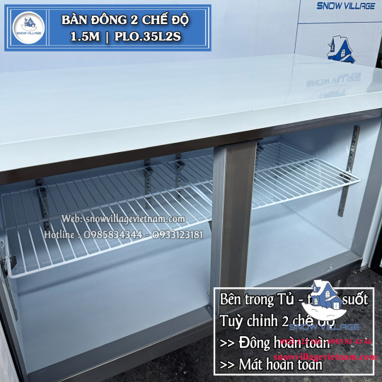 Bàn đông 1.5m 2 chế độ PLO.35L2S