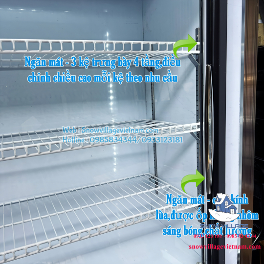 Tủ trên mát dưới đông 3 chế độ 1.6m DC-1600HY