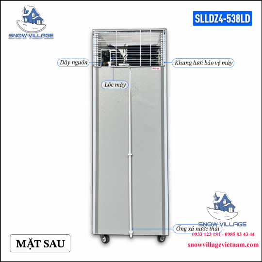 Tủ đông 2 cánh inox Quạt lạnh SLLDZ4-538LD