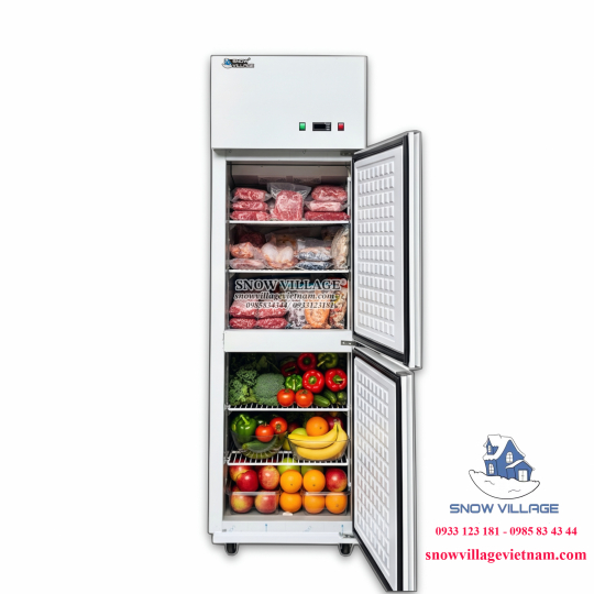 Tủ đông 2 cánh inox 2 chế độ SLLDZ4-538LS