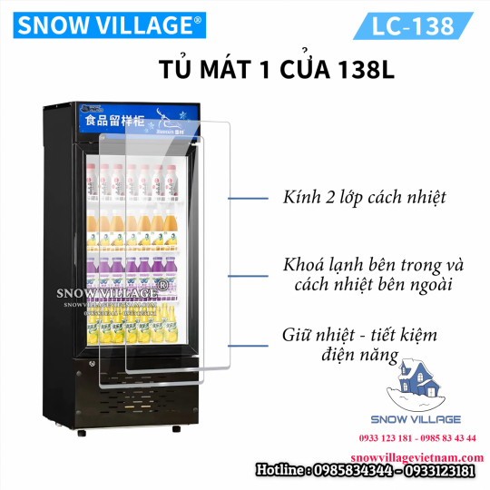 Tủ mát 1 cửa 138L