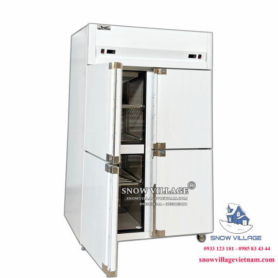 Tủ nửa đông + nửa mát 4 cánh inox 900L SLLDZ4-820LS