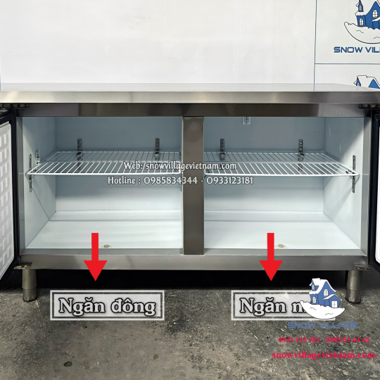 Bàn lạnh nửa đông-nửa mát 1.8m PLS.45L2S