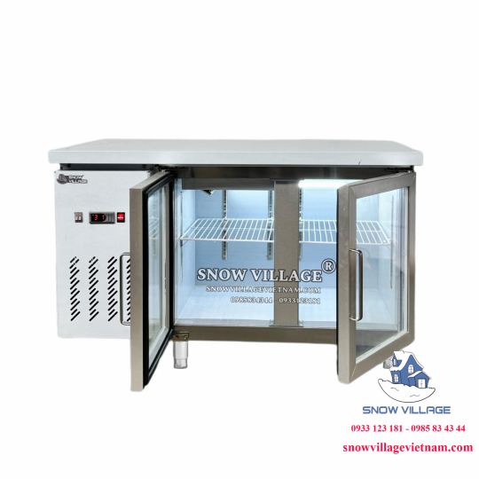 Bàn mát 2 cửa kính 1.2m Quạt lạnh PLO.18L2Q